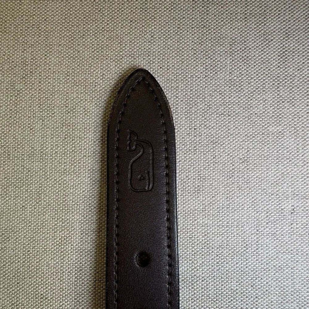 Vineyard Vines Belt Boys Size 26Pink Whale Print Webbed Leather Brass Preppy